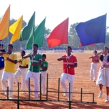 house captains with flags